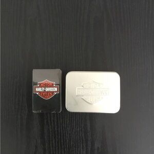 Harley-Davidson playing cards with Case